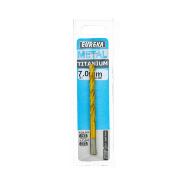 Eureka Drill Bit  High Speed Steel Titan Gold 7.0mm  - 1 Qty