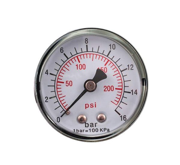 GAV Pressure Gauge 50mm 1/4 Rear